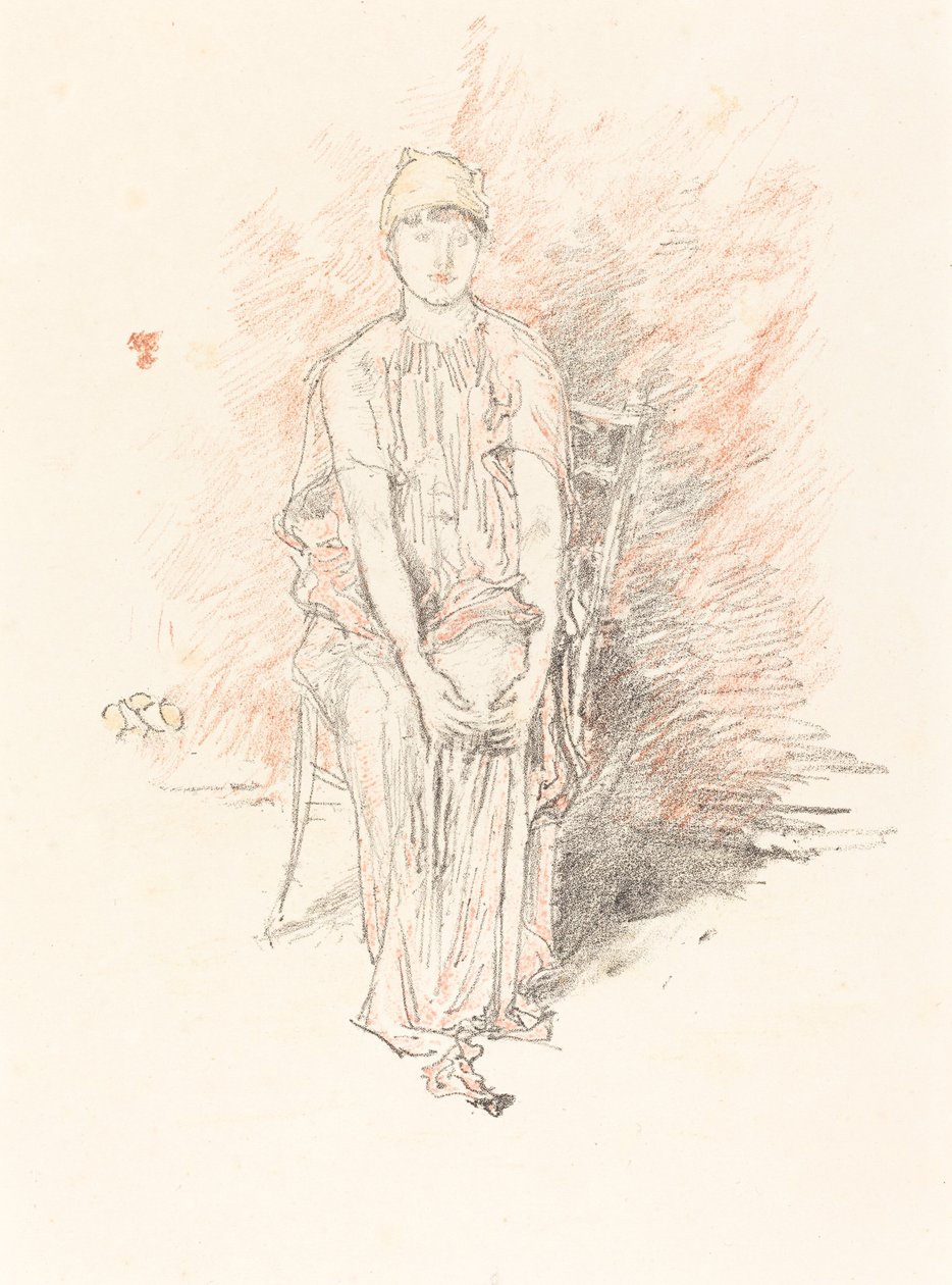 Figurstudie i farger av James Abbott McNeill Whistler