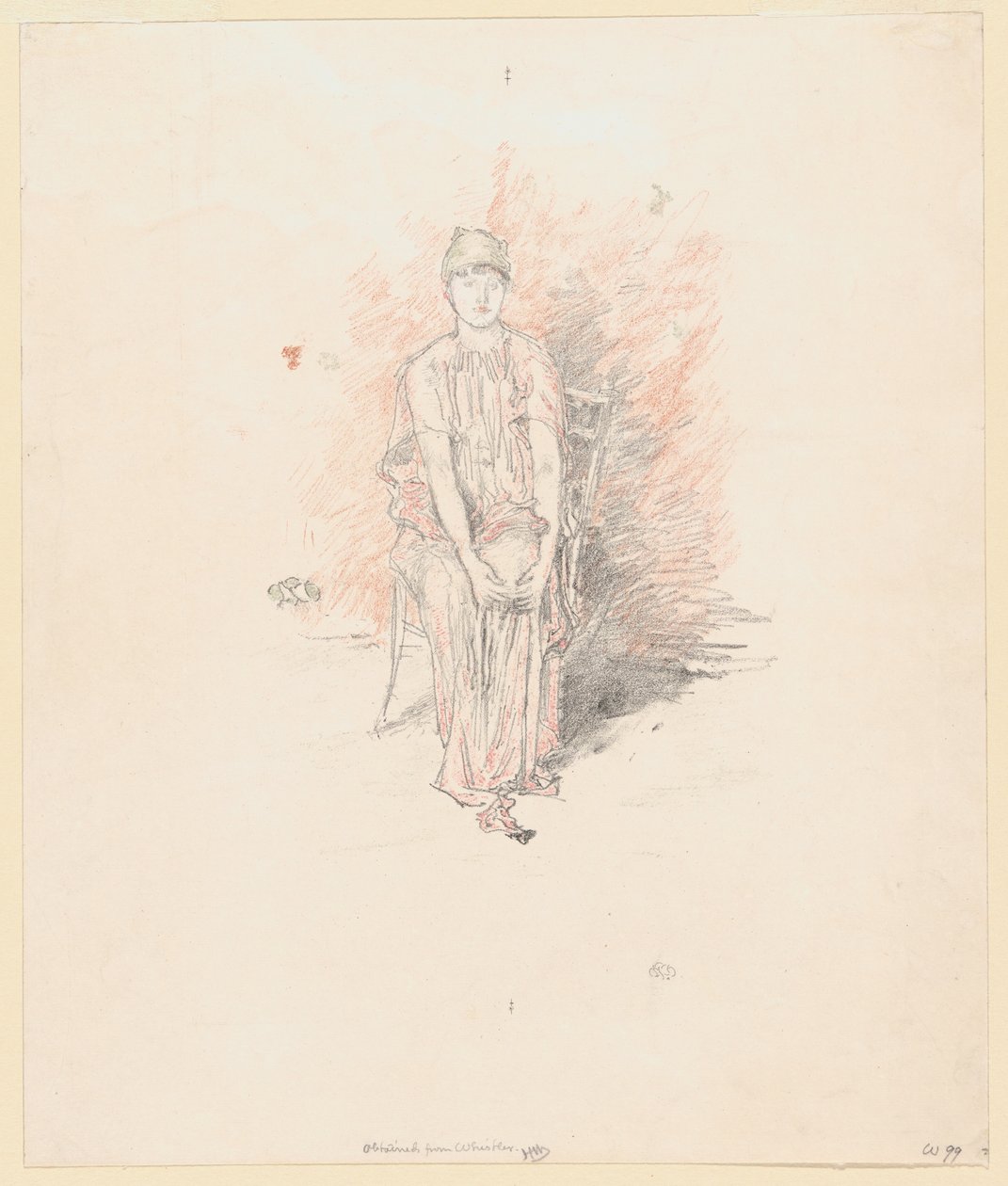 Figurstudie i farger av James Abbott McNeill Whistler