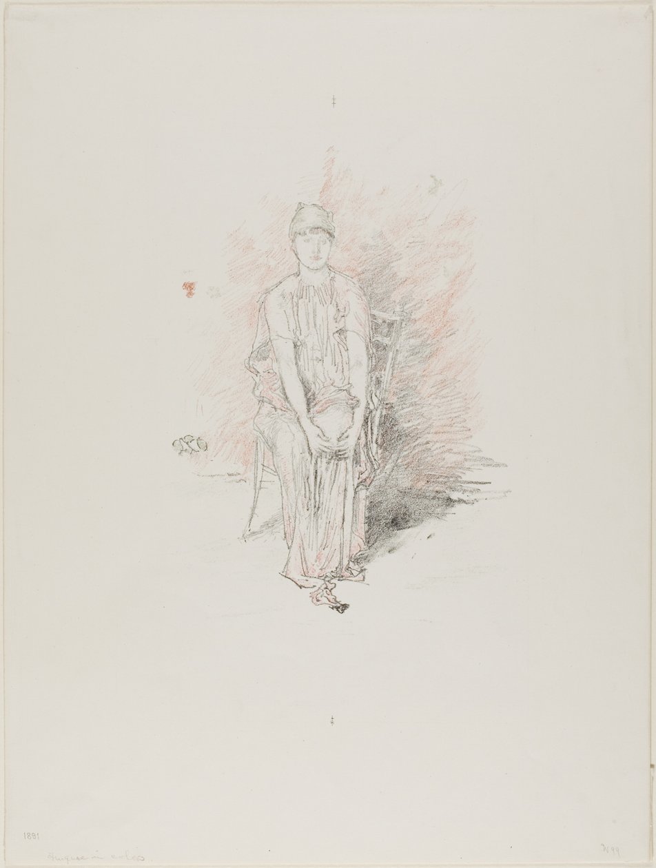 Figurstudie i farger av James Abbott McNeill Whistler