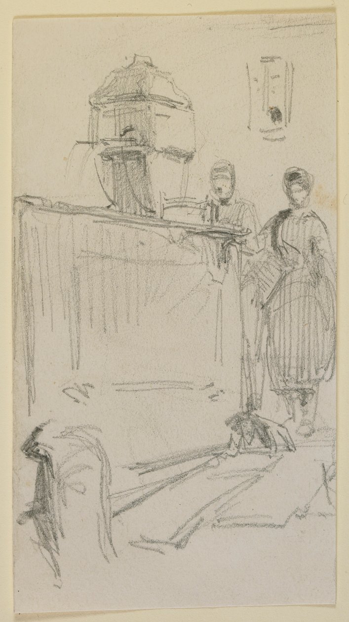 Figurer ved en fontene av James Abbott McNeill Whistler