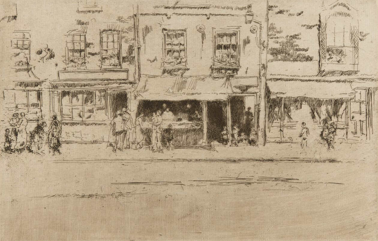 Fiskebutikk, Chelsea av James Abbott McNeill Whistler