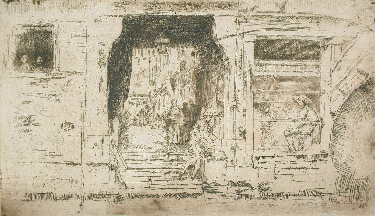 Fiskebutikk, Venezia av James McNeill Whistler