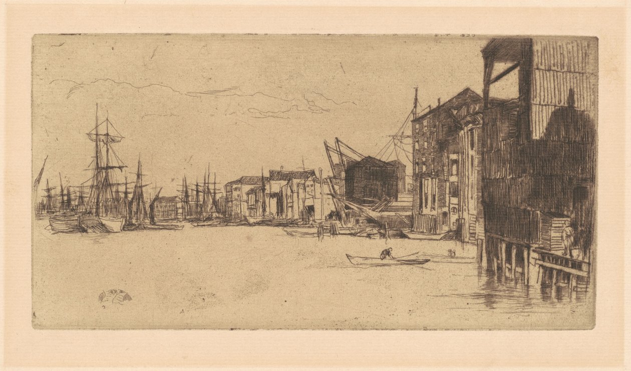 Free Trade Wharf av James Abbott McNeill Whistler