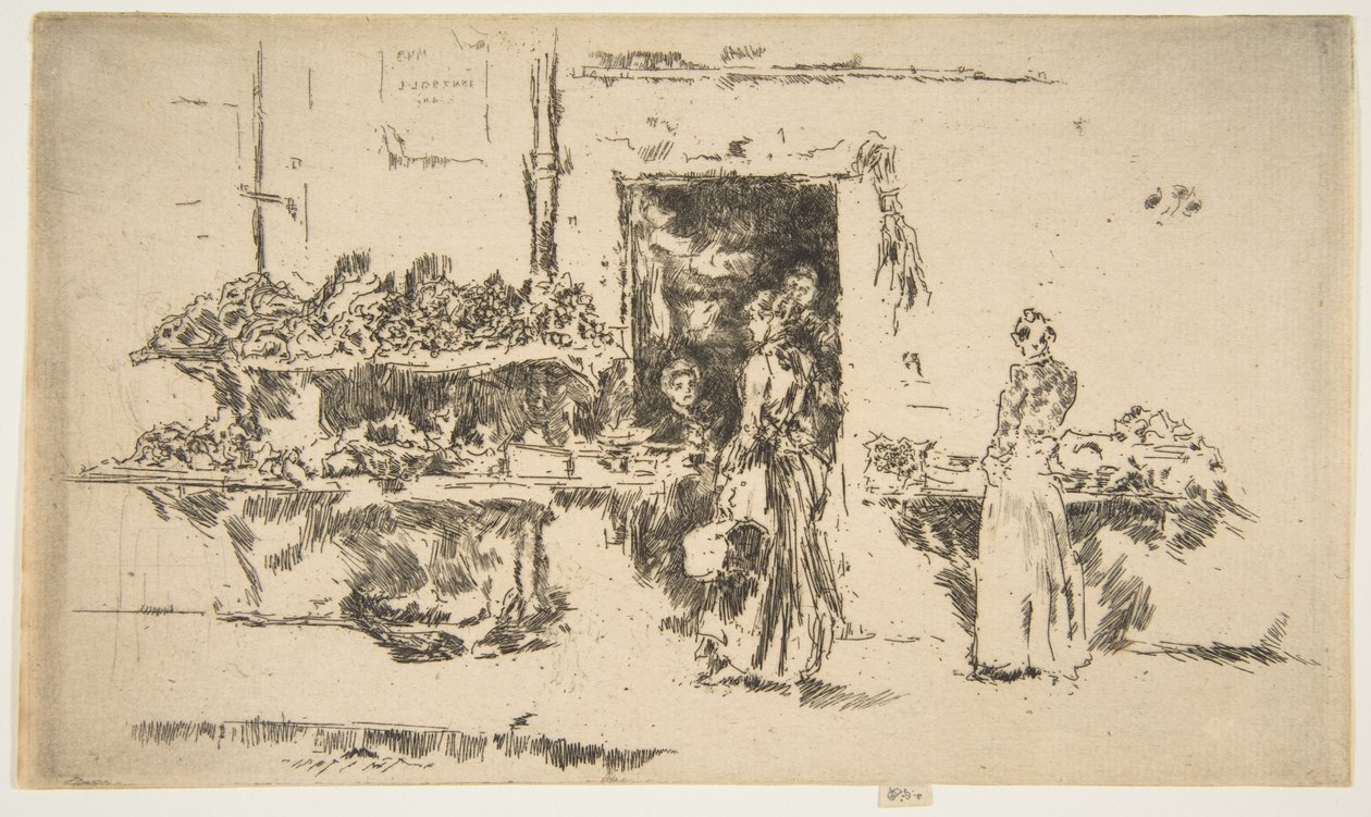 Fruktbutikk, Paris (grønnsaksbutikk, Paris) av James McNeill Whistler