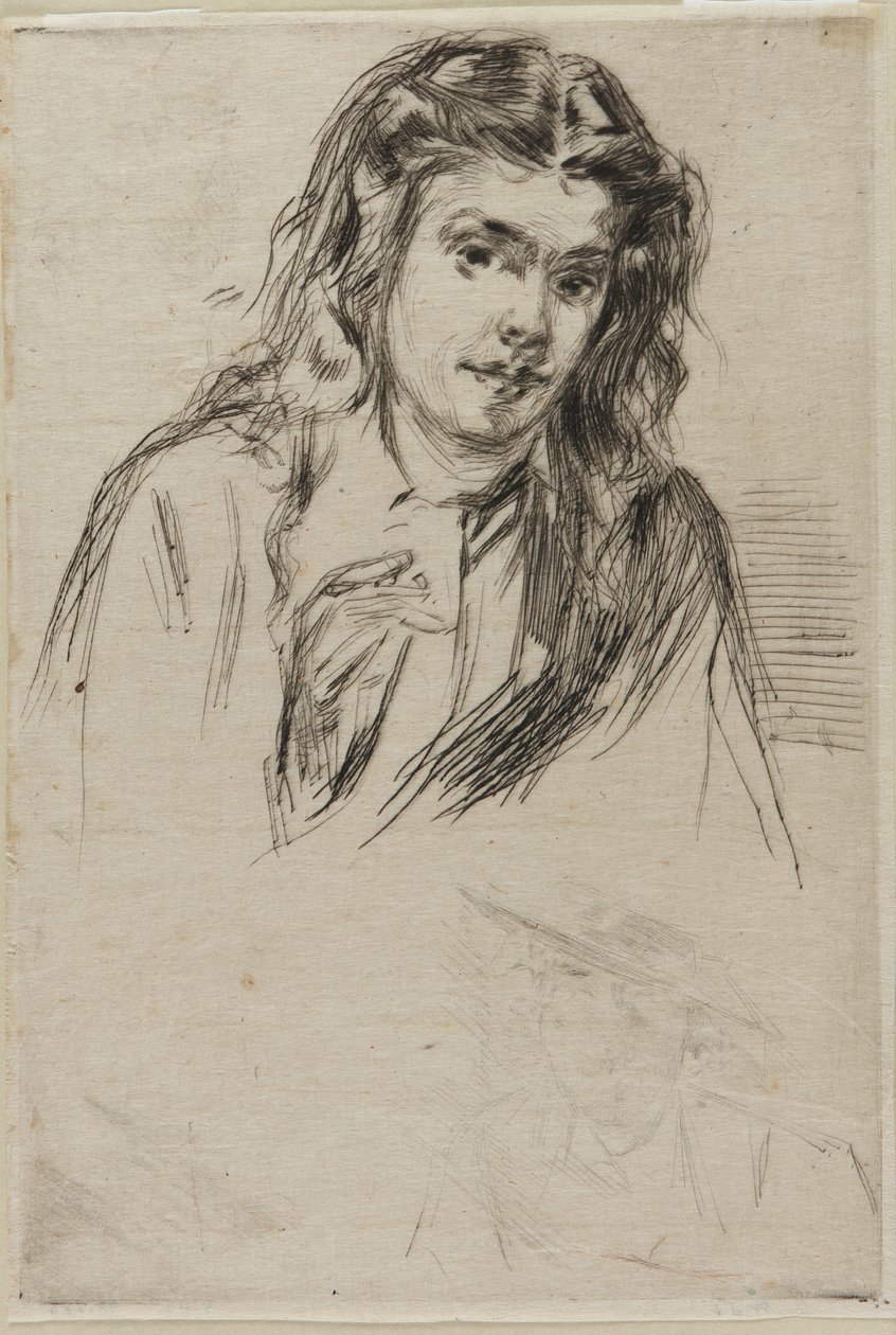 Fumettes bøyde hode av James Abbott McNeill Whistler