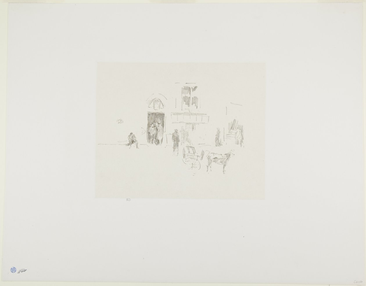 Gaiety Stage Door av James Abbott McNeill Whistler