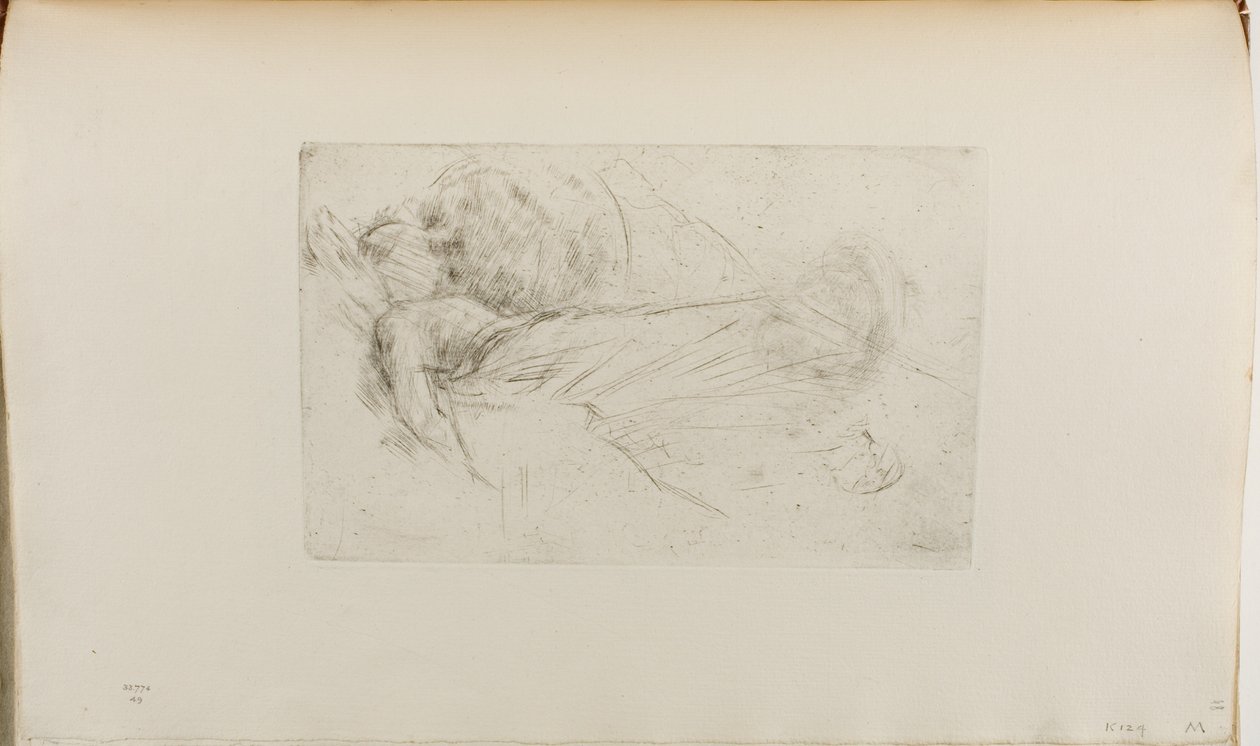 Jente som ligger av James Abbott McNeill Whistler