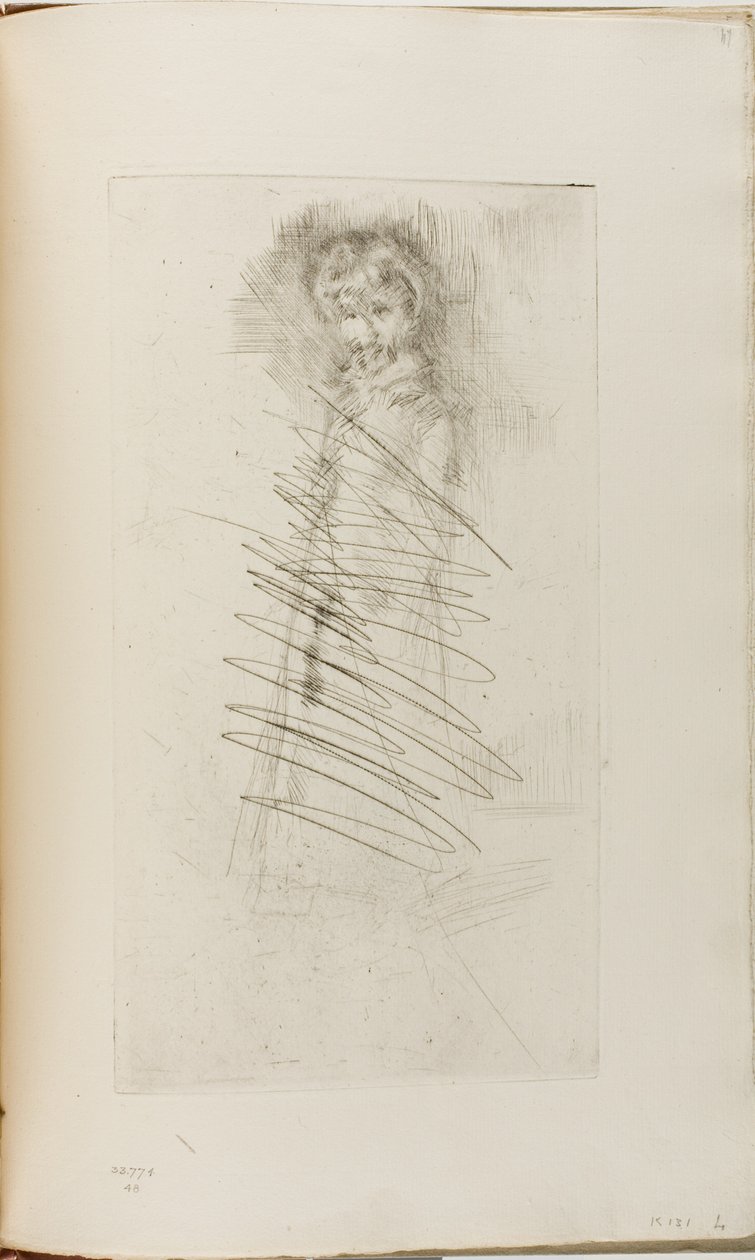 Jente stående av James Abbott McNeill Whistler