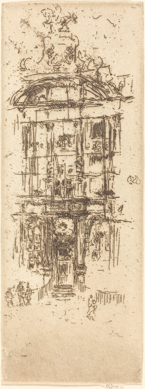Gold-House, Brussel av James Abbott McNeill Whistler