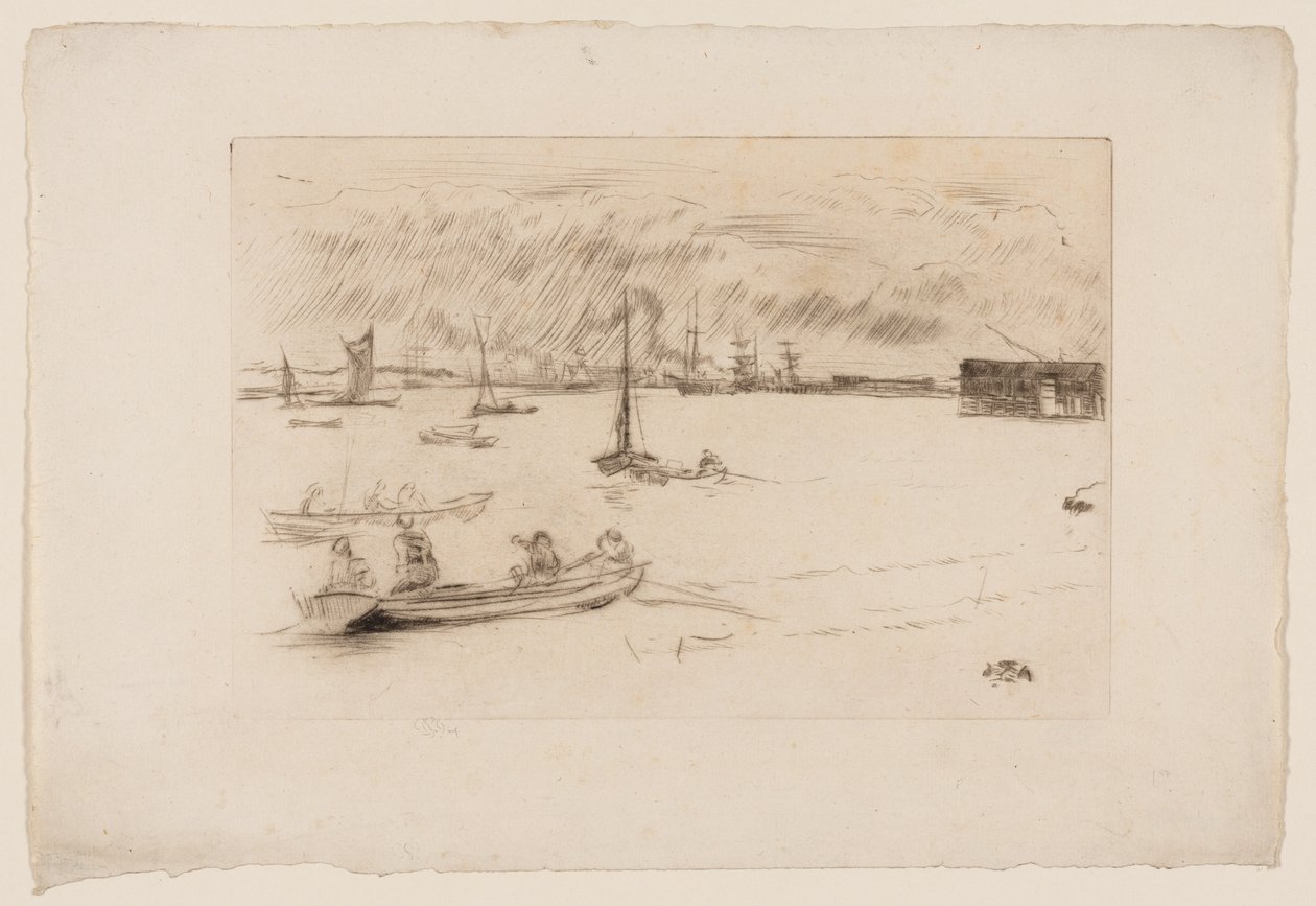 Greenhithe av James Abbott McNeill Whistler