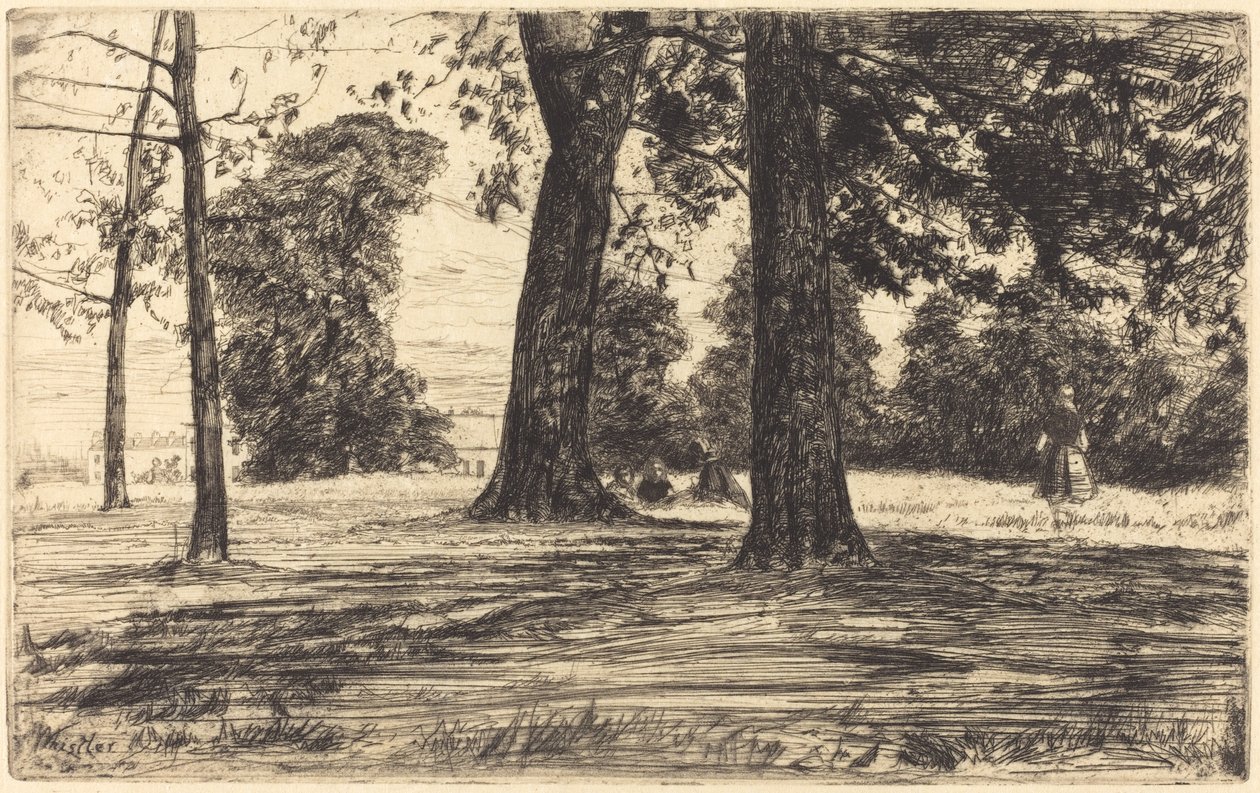 Greenwich Park av James Abbott McNeill Whistler