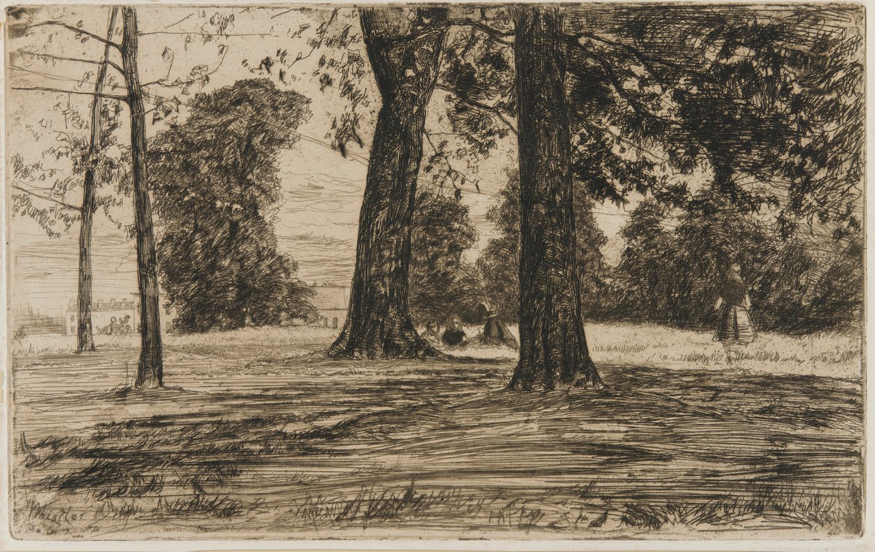 Greenwich Park av James Abbott McNeill Whistler