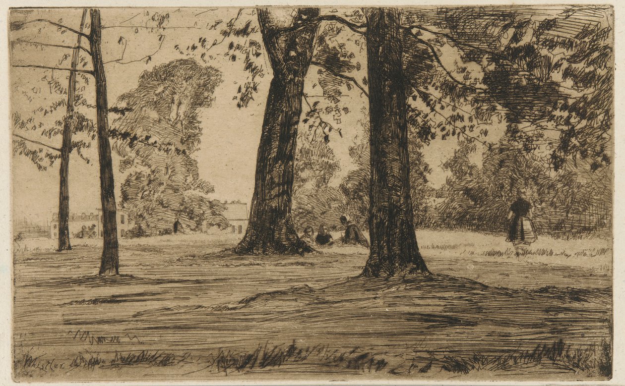 Greenwich Park av James Abbott McNeill Whistler