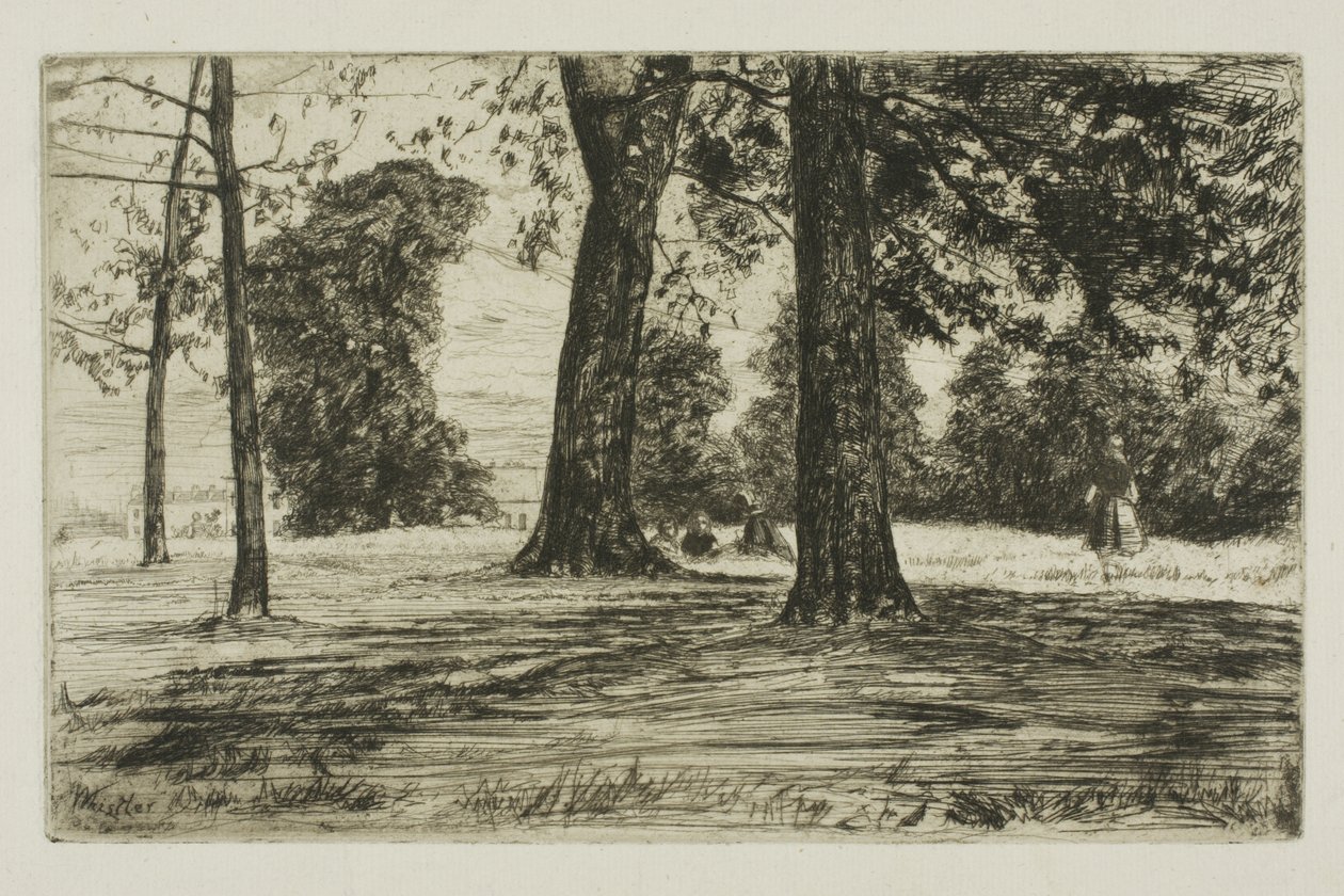 Greenwich Park av James Abbott McNeill Whistler