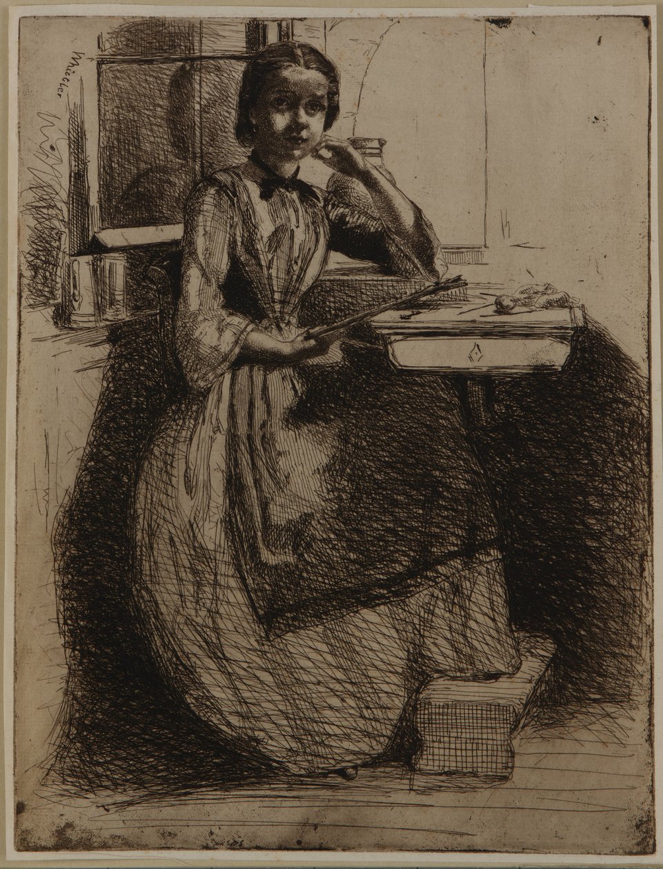 Gretchen på Heidelberg av James Abbott McNeill Whistler