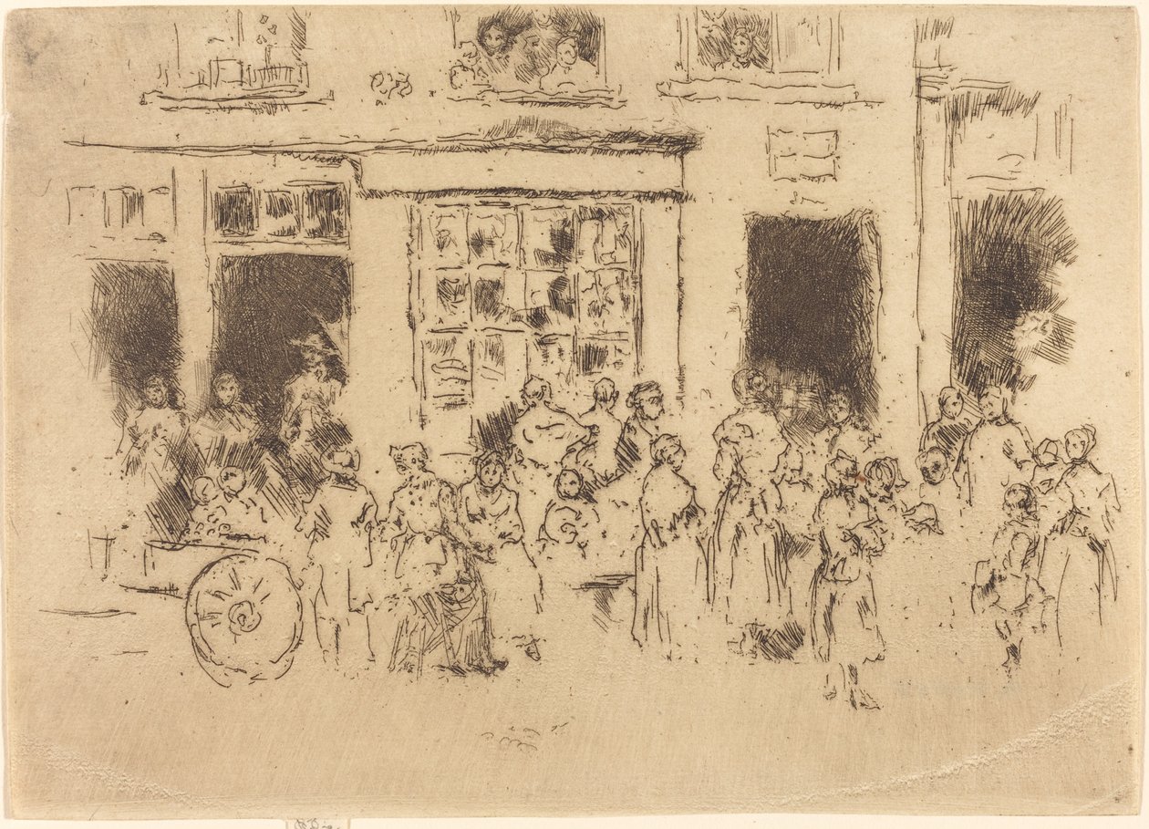 High Street, Brussel av James Abbott McNeill Whistler