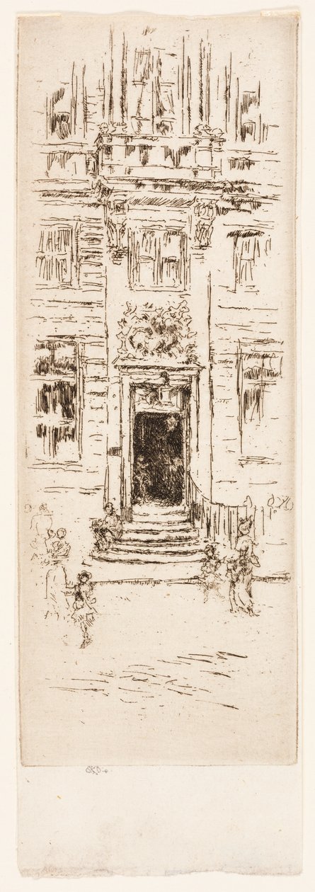 Svanens hus, Brussel av James Abbott McNeill Whistler