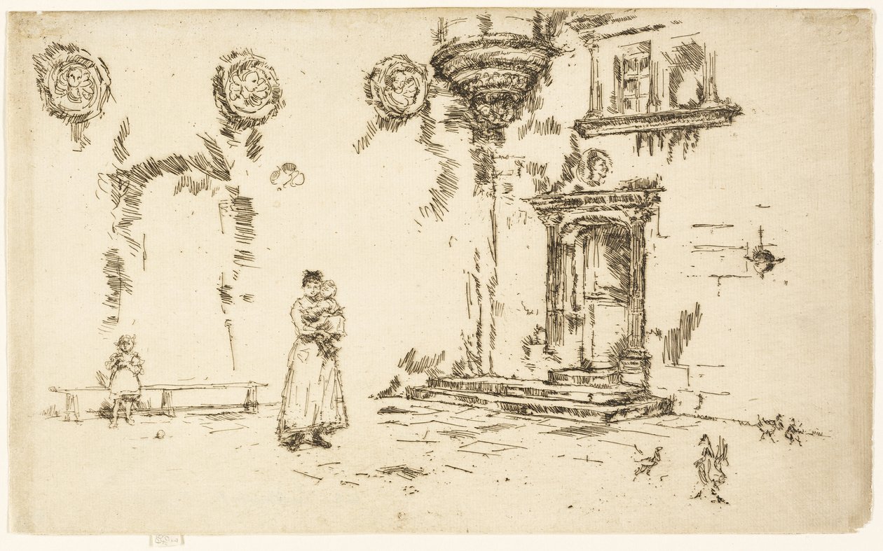 Hotel Lallemont, Bourges av James Abbott McNeill Whistler