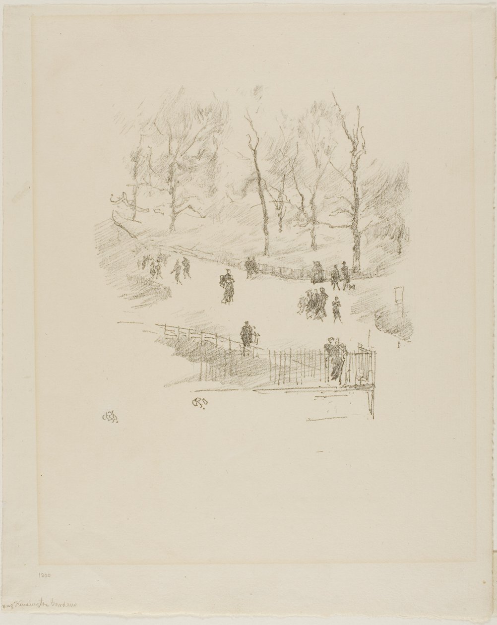 Kensington Gardens av James Abbott McNeill Whistler