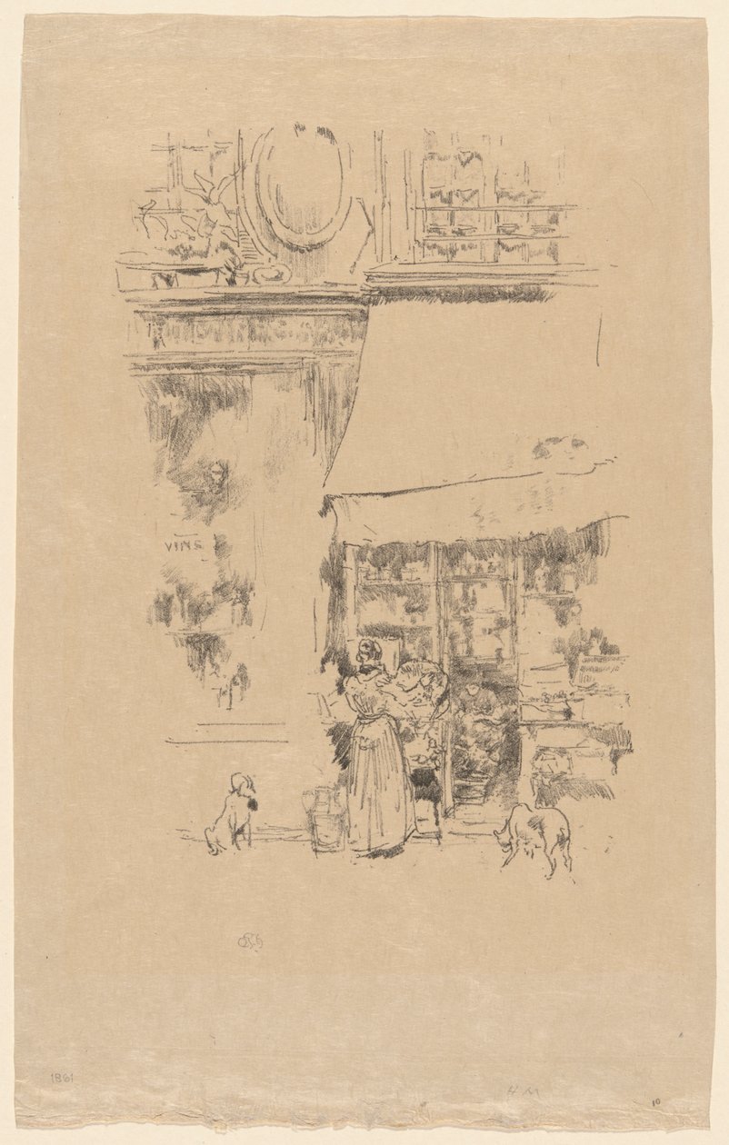 Fruitière av rue de Grenelle av James McNeill Whistler