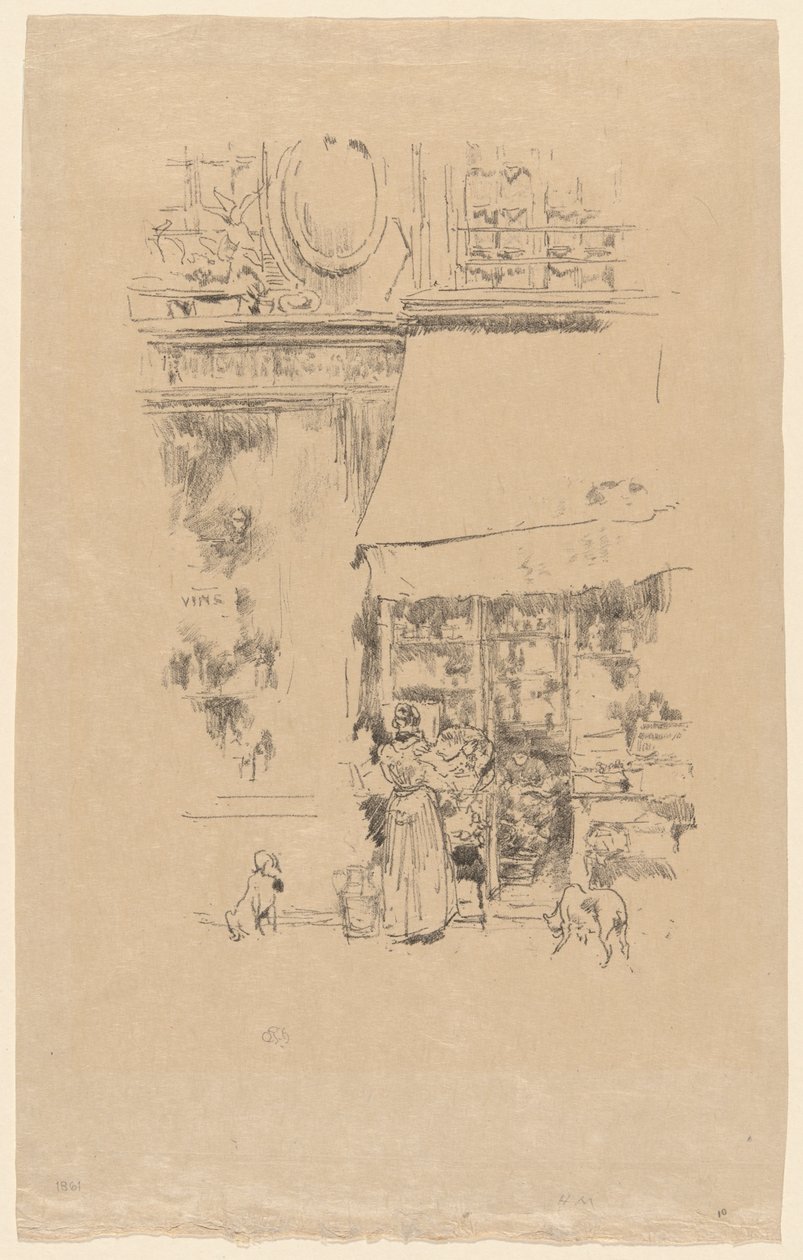 Fruitière av rue de Grenelle av James Abbott McNeill Whistler