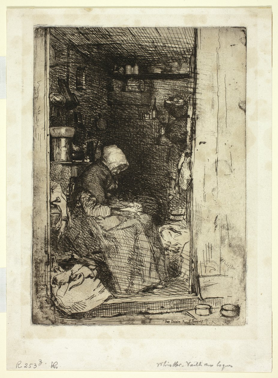 La Vieille aux Loques (The Old Woman with Rags)   1301905   no       norwegian Successfully Translated  Original: Two Women with Goldfish and Nursing Baby (colour woodblock print) Translat: Two Women with Goldfish and Nursing Baby (colour woodblock print)  av James Abbott McNeill Whistler