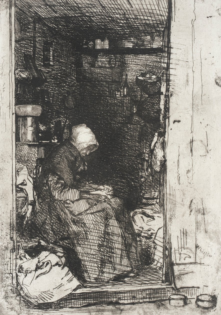 Den gamle kvinnen i filler av James McNeill Whistler