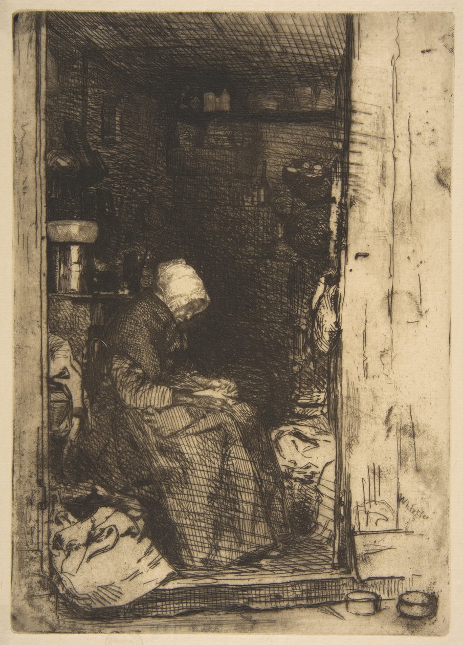 Den gamle fillekvinnen av James McNeill Whistler
