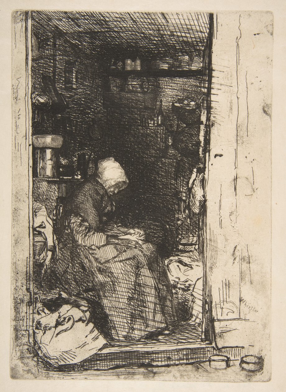 Den gamle fille-kvinnen av James McNeill Whistler
