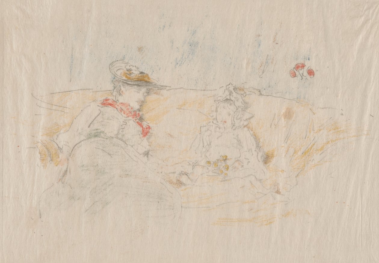 Dame og barn av James Abbott McNeill Whistler