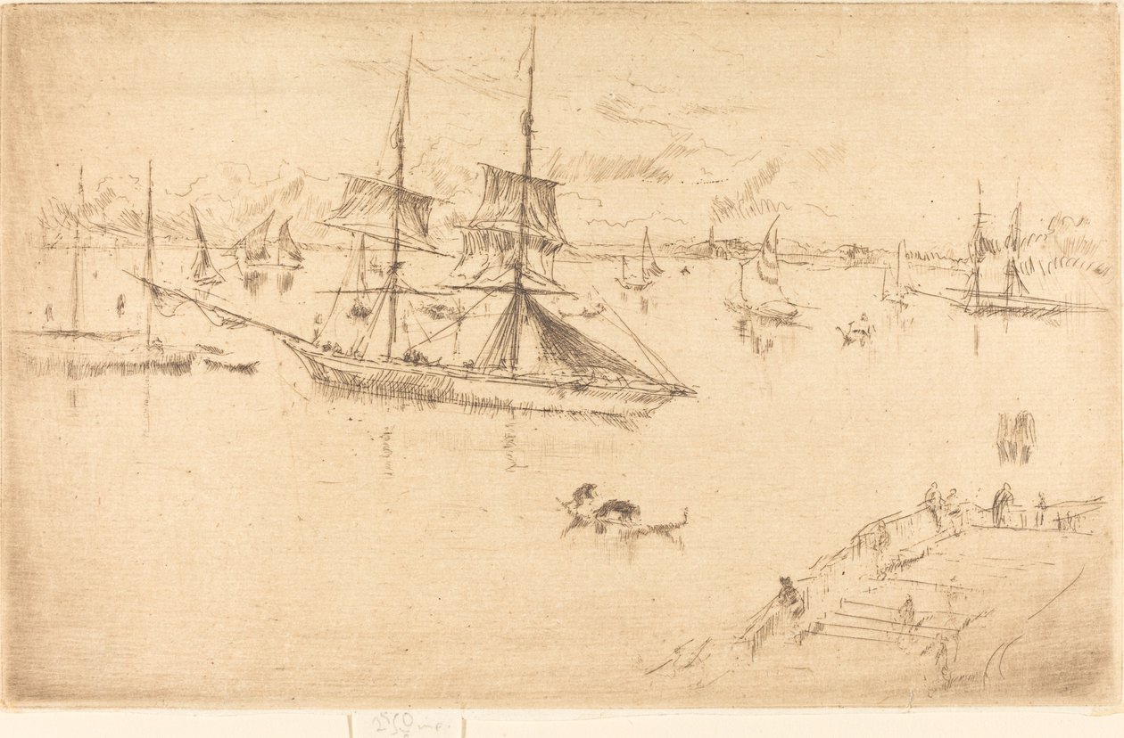Lagune: Middag av James Abbott McNeill Whistler