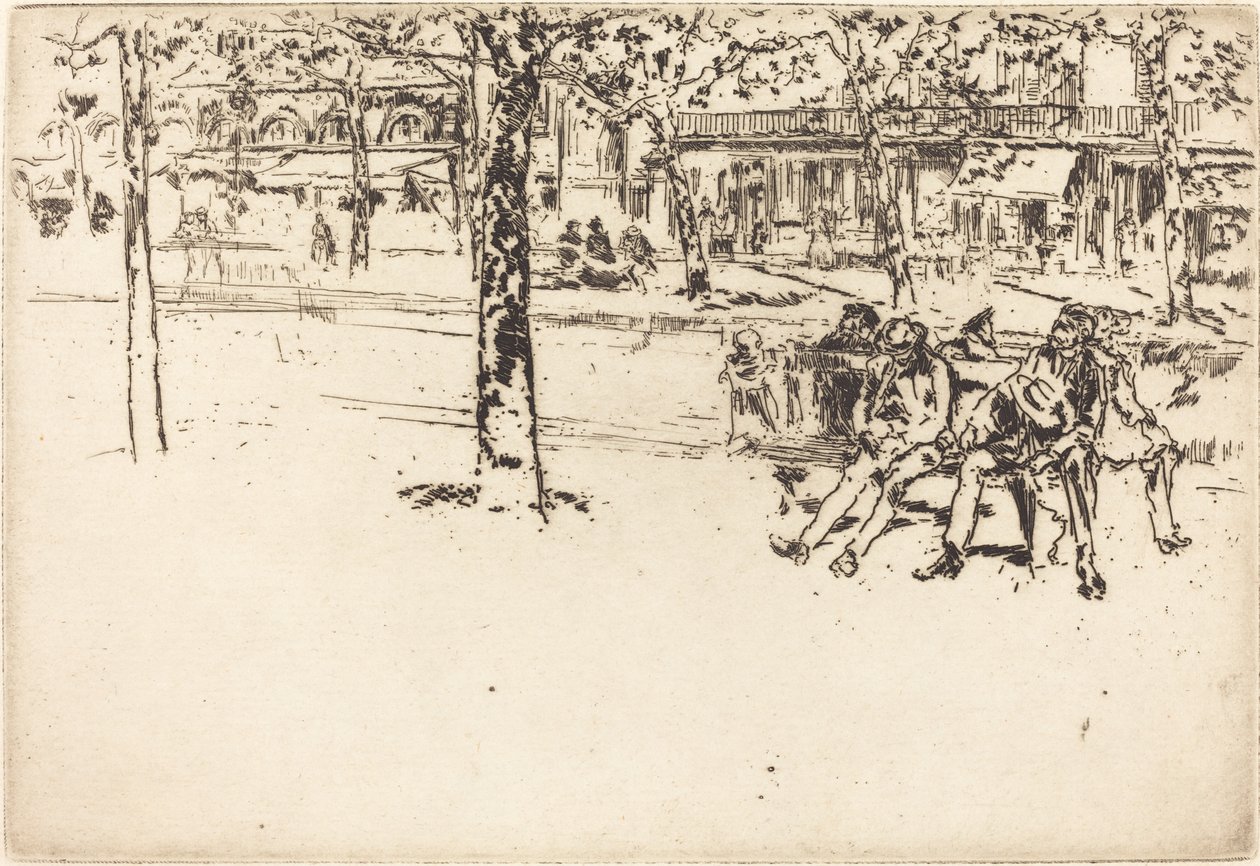 Boulevard Poissonniere av James Abbott McNeill Whistler