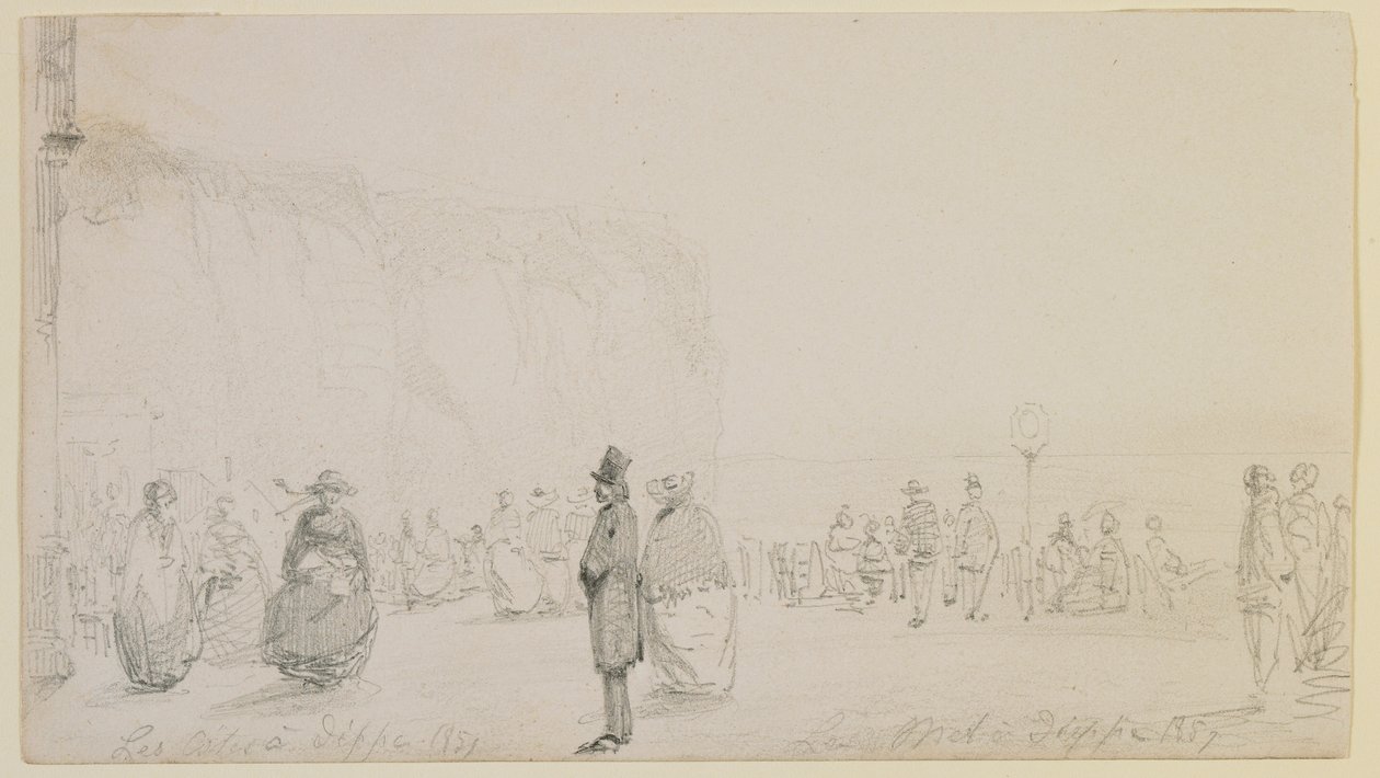 Kystene i Dieppe av James Abbott McNeill Whistler