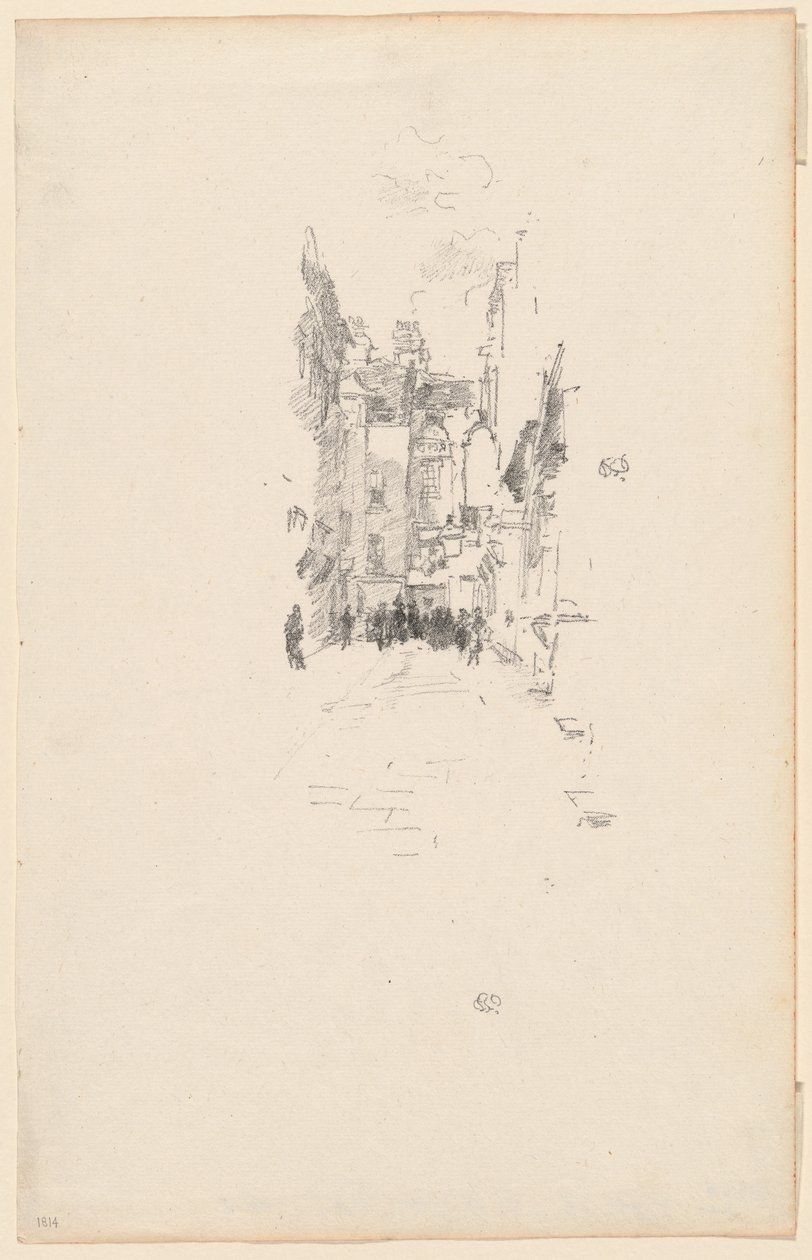 Little Court, Cloth Fair av James Abbott McNeill Whistler
