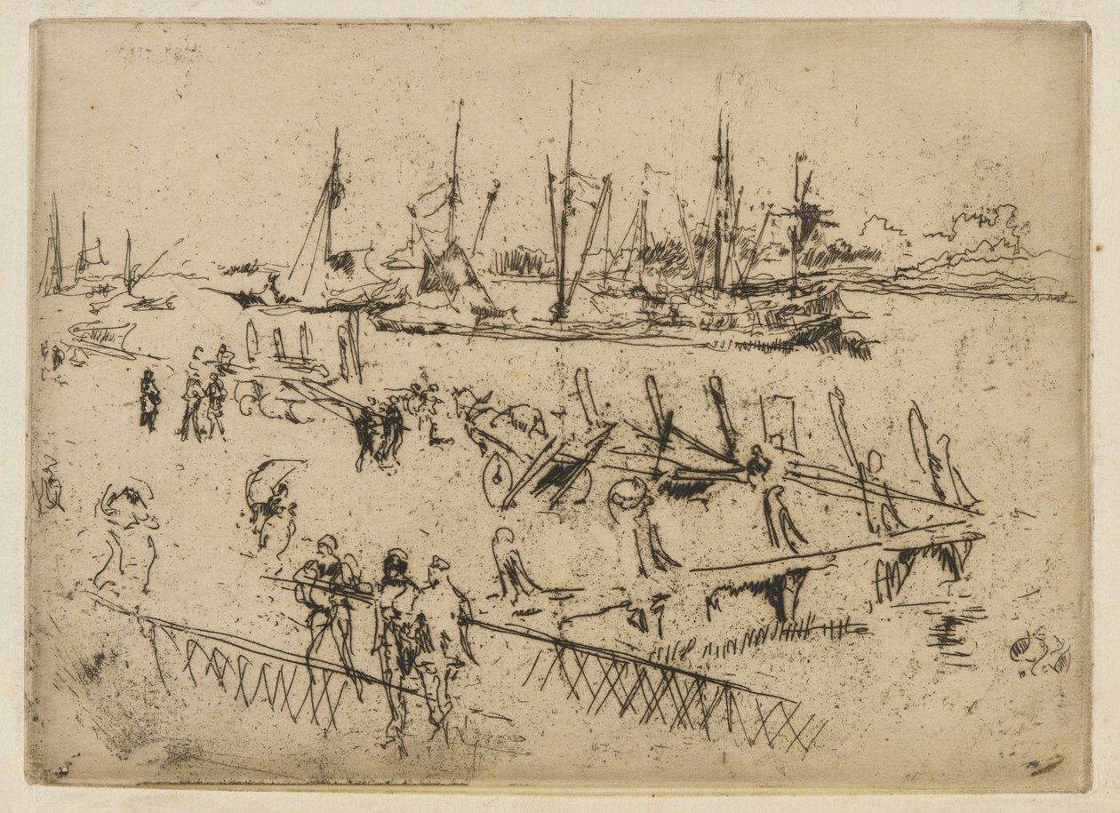 Lille Dordrecht av James Abbott McNeill Whistler