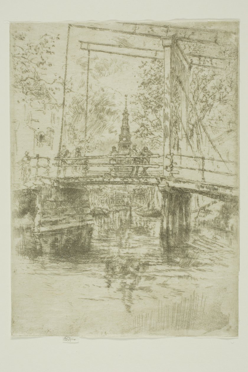 Lille vindebro, Amsterdam av James Abbott McNeill Whistler