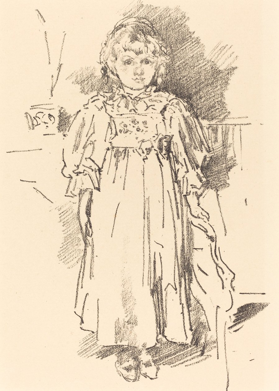 Lille Evelyn av James Abbott McNeill Whistler