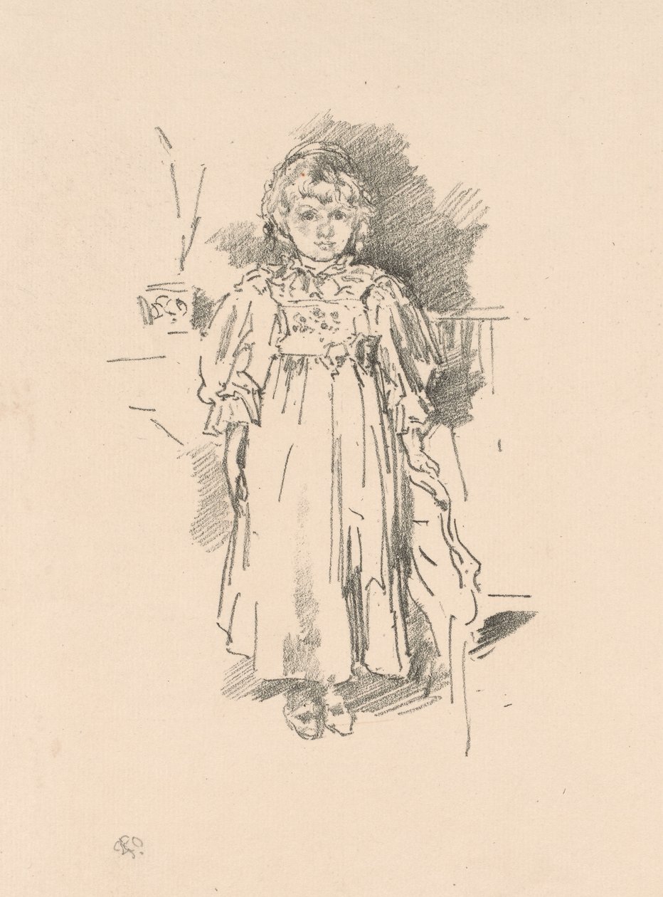 Lille Evelyn av James Abbott McNeill Whistler