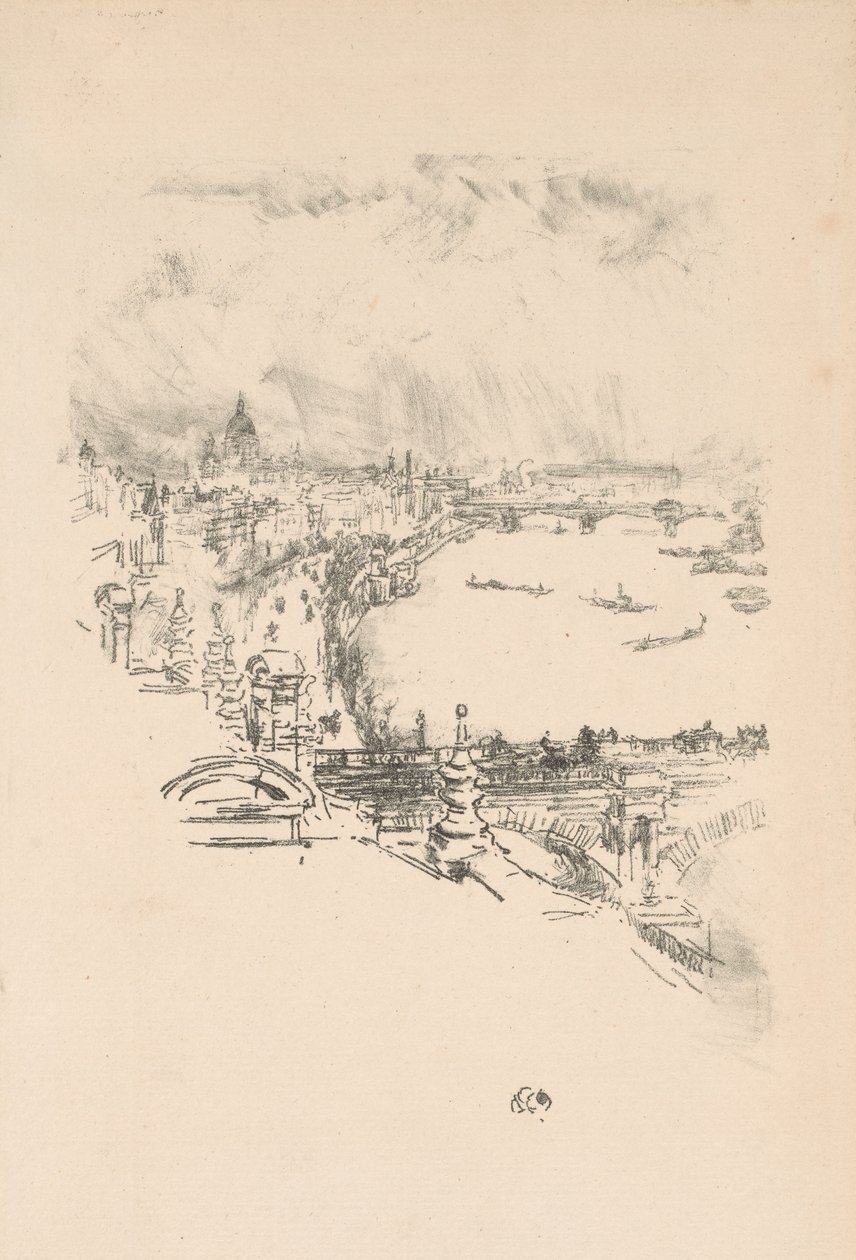 Lille London av James Abbott McNeill Whistler