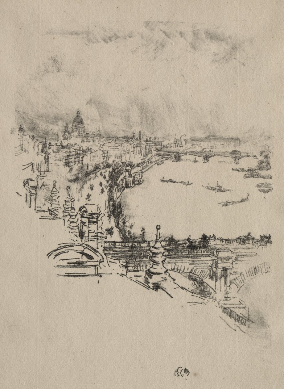 Little London av James McNeill Whistler