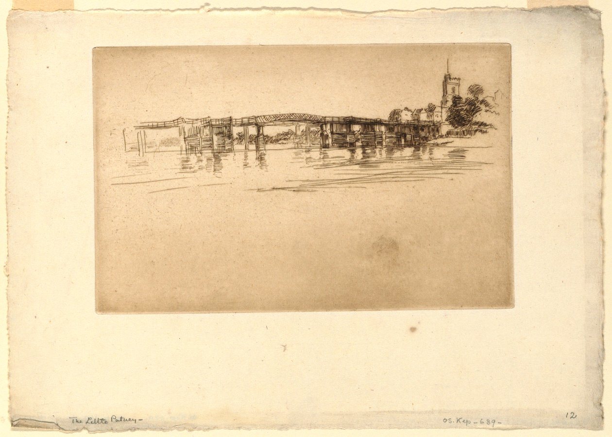 Lille Putney Bridge av James Abbott McNeill Whistler