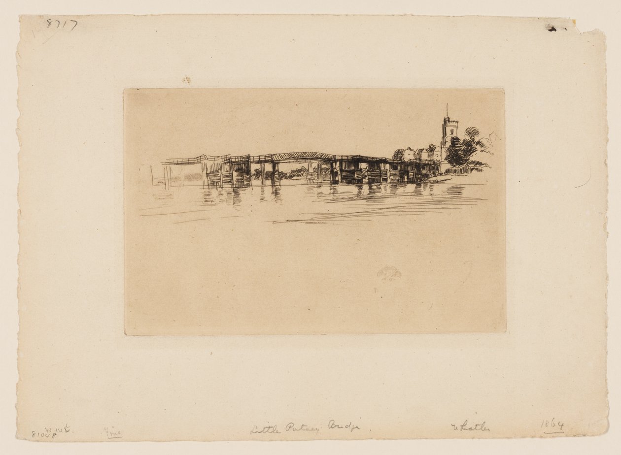 Lille Putney Bridge av James Abbott McNeill Whistler