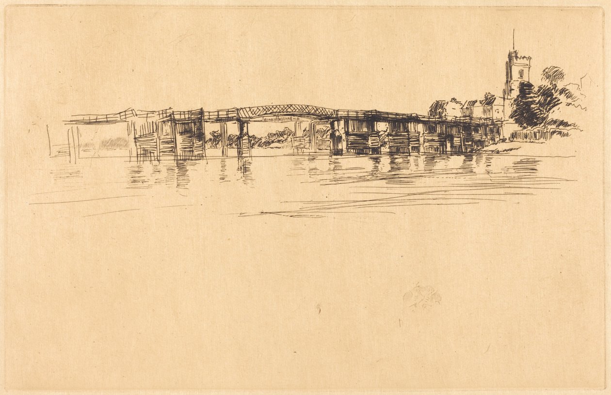 Little Putney nr. 1 av James McNeill Whistler