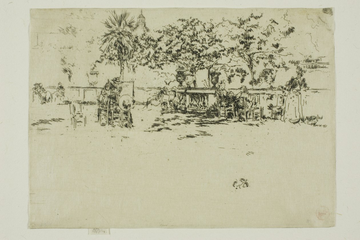 Lille terrasse, Luxembourghagen av James Abbott McNeill Whistler