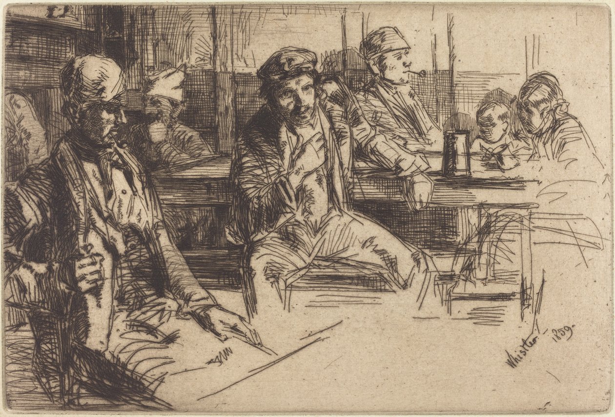 Longshoremen av James Abbott McNeill Whistler