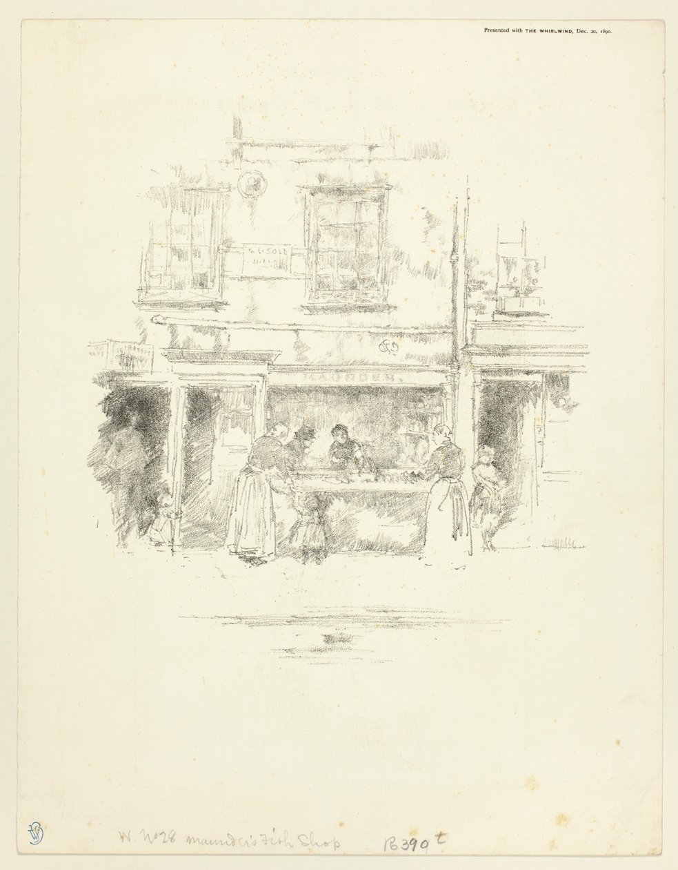 Maunders fiskebutikk, Chelsea av James McNeill Whistler