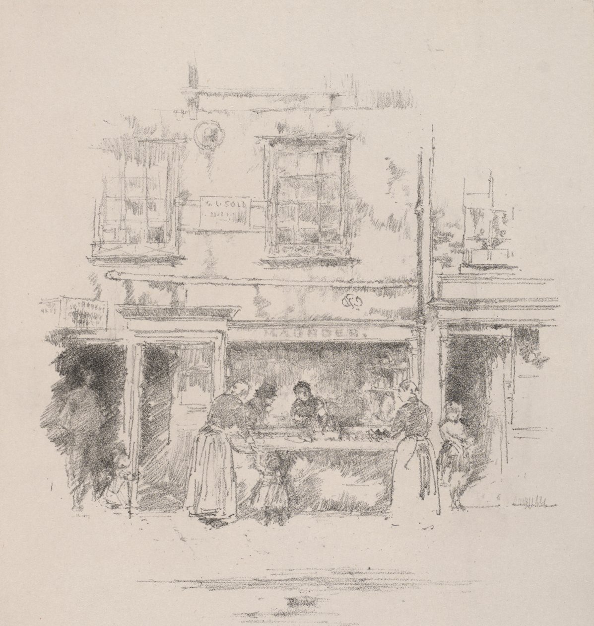 Maunders fiskebutikk, Chelsea av James McNeill Whistler