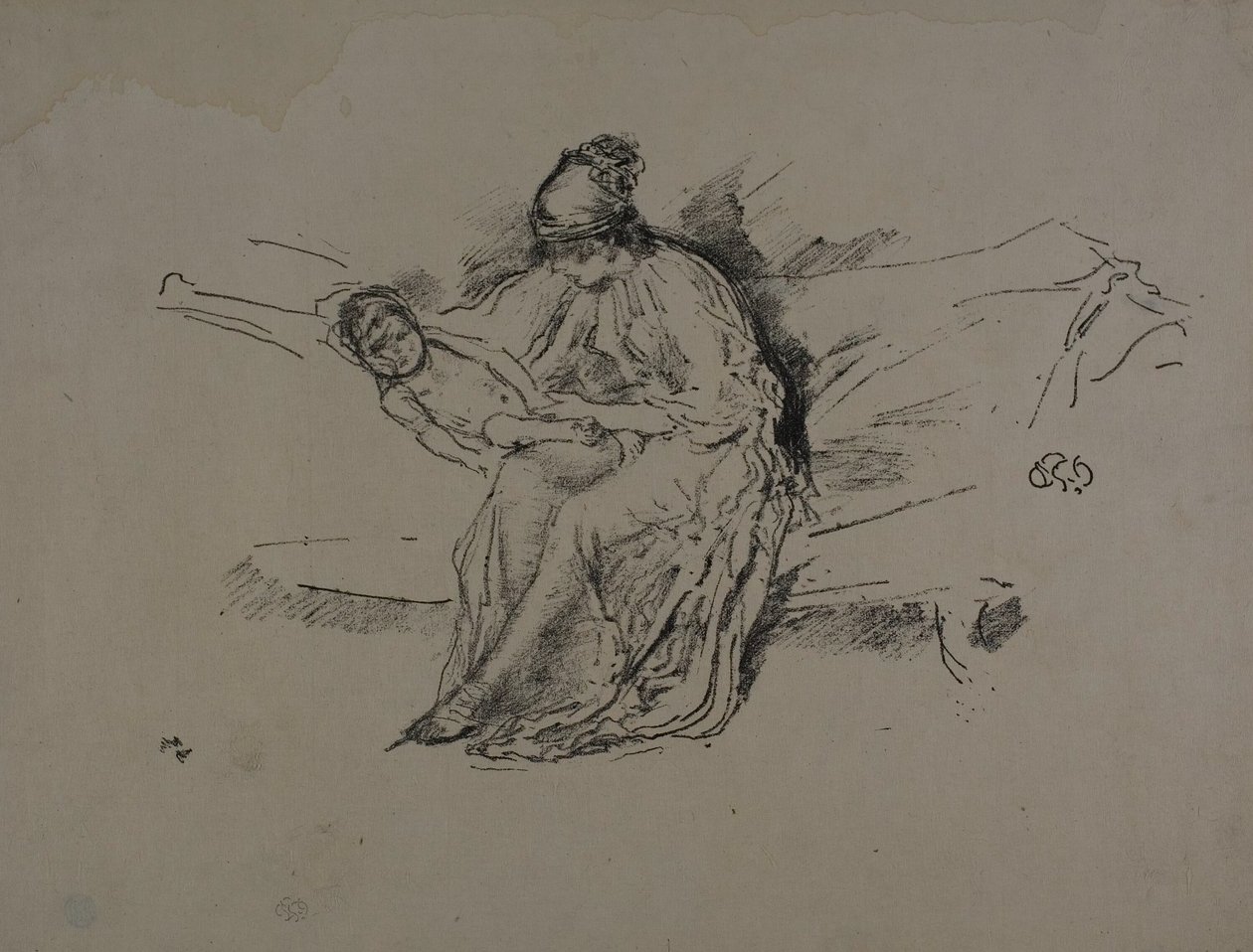 Mor og barn, nr. 4 av James Abbott McNeill Whistler