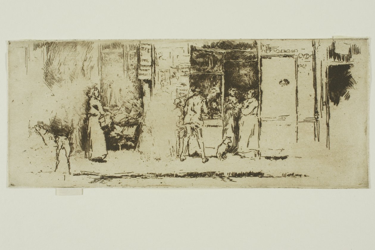 Avisbod, Rue de Seine av James Abbott McNeill Whistler