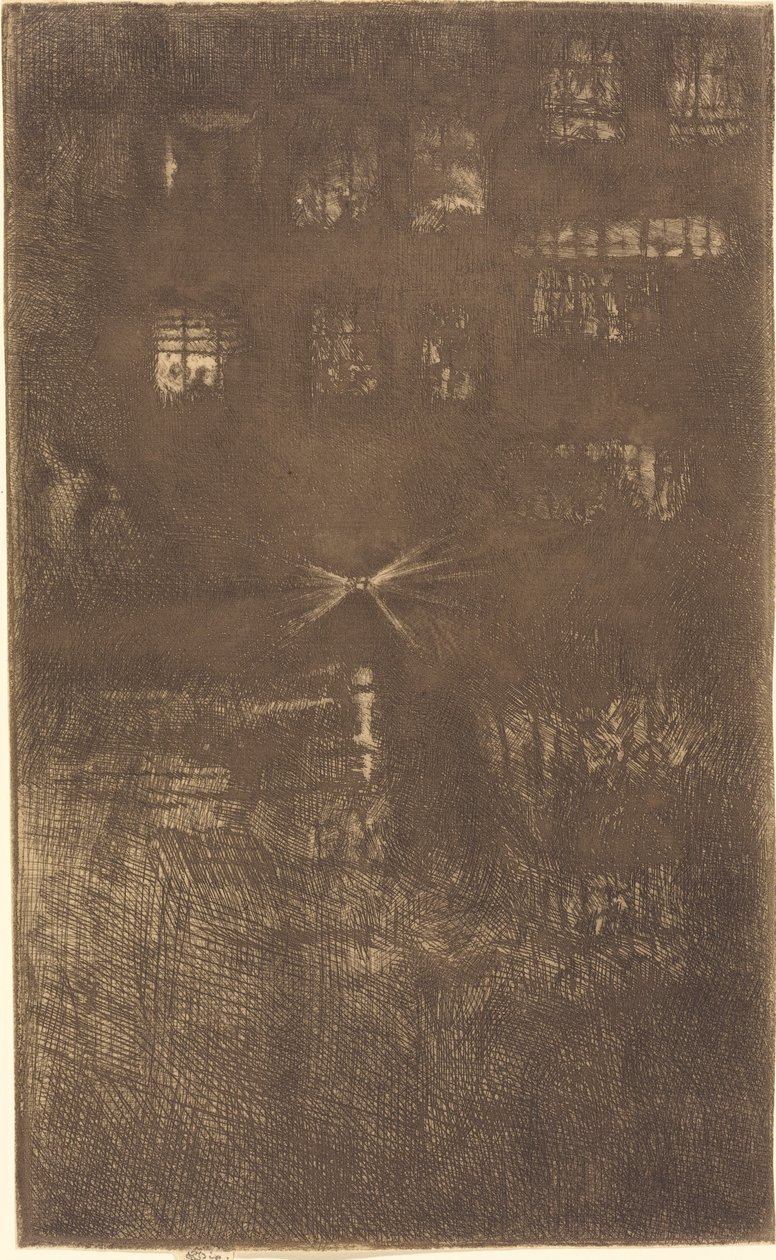 Nocturne: Dansehuset av James Abbott McNeill Whistler
